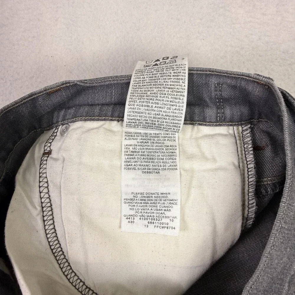 Levi's‎ 511 Slim Jeans Mens 32x31 Gray Stretch Denim Side Cinched Waist